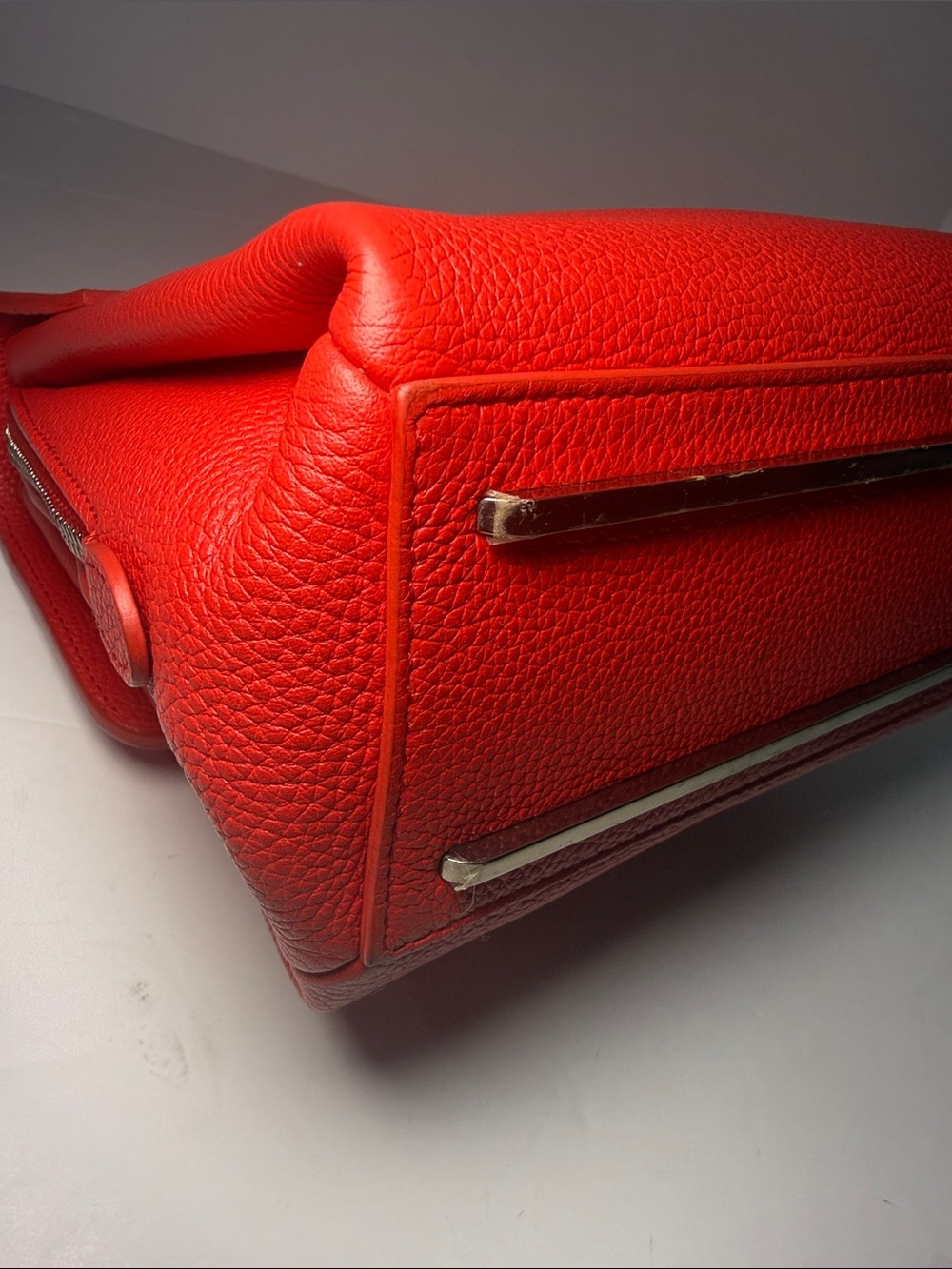 Balenciaga Rose Corail Leather Mini Le Dix Cartable Top Handle Bag - Picture 8 of 14